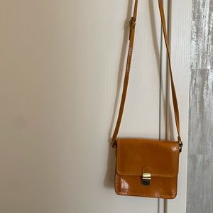 Small Italian leather crossbody